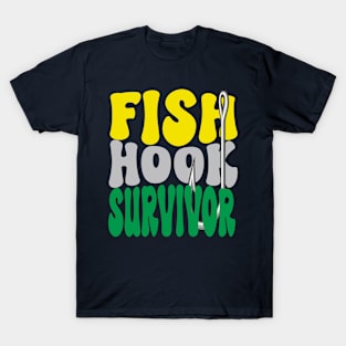 Fish Hook Survivor (retro) T-Shirt